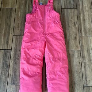 Carter's Pink Little Girl Snow Bib Size L/6X